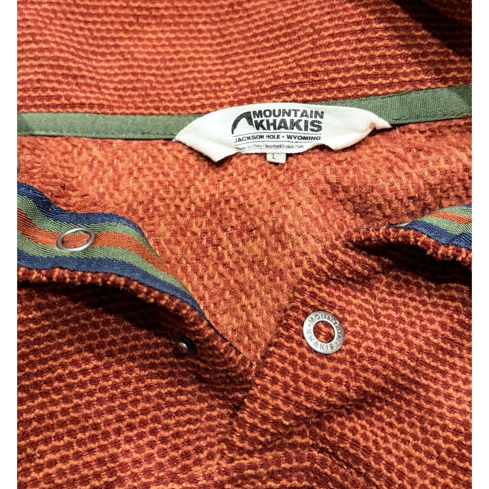 Mountain Khakis Men's Zip-Up Sweater in Rust - Picture 6 of 11